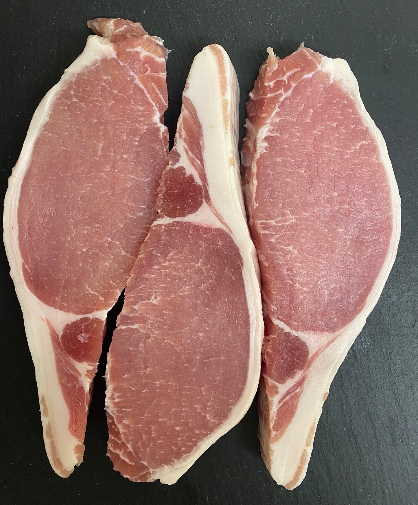Dry Cured Bacon Chops 3 pack 300 - 370g
